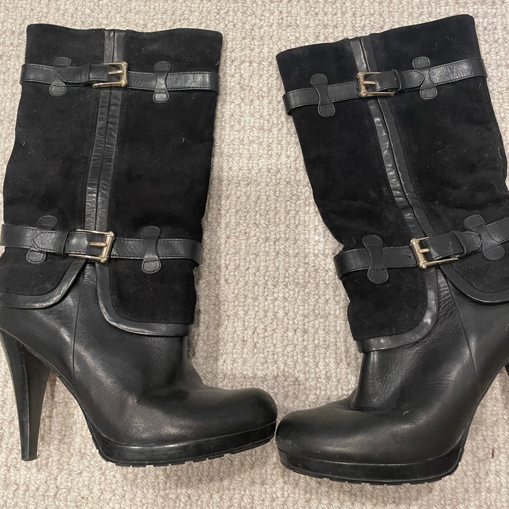 Cole Haan Nike air suede/leather boots
